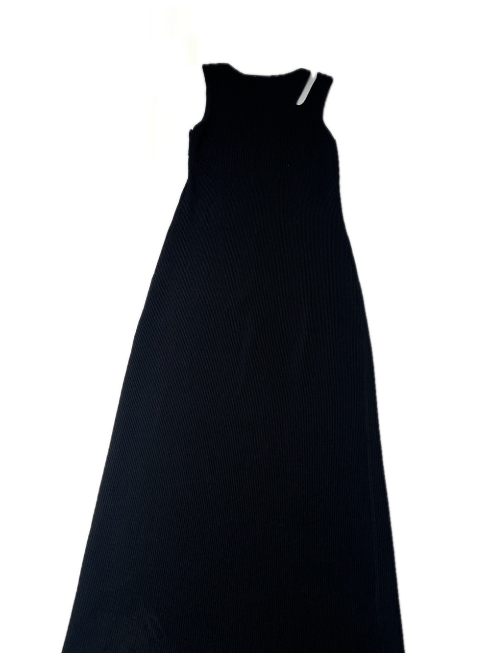 ALL: ROW Black Ribbed Maxi Tank Dress SIZE S - Picture 4 of 15